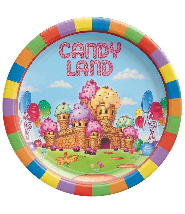 AMSCAN Candyland 7" Round Plate