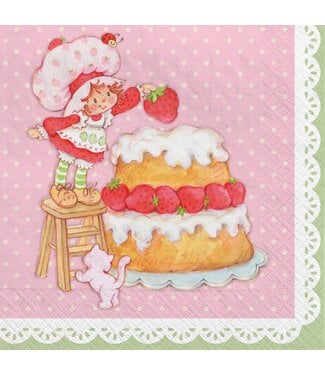 AMSCAN Strawberry Shortcake Beverage Napkins