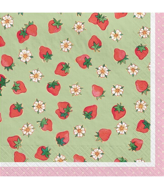 AMSCAN Strawberry Shortcake Luncheon Napkins