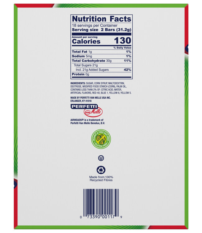 AIRHEADS 36ct Airheads - Watermelon