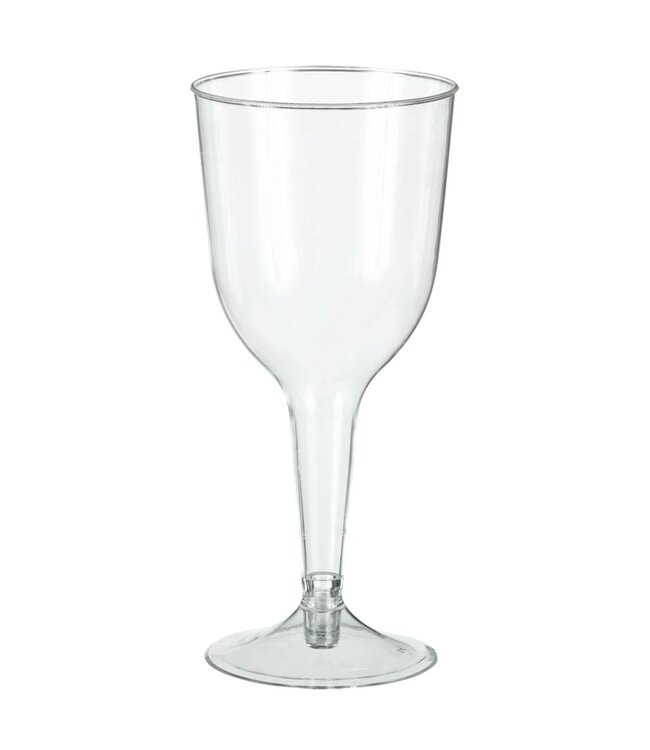 Big Party Pack Clear Plastic Wine Glasses