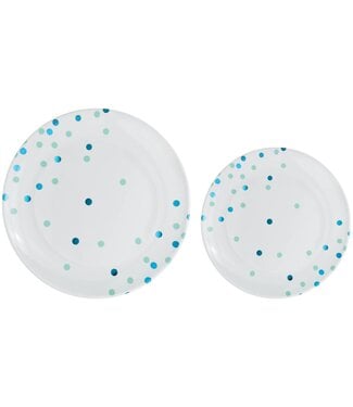 20CT 10.5in & 7.5in CARIBBEA N/ROBIN'S EGG BLUE