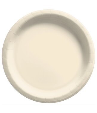 Amscan 20ct 9in Paper Plate Vanilla