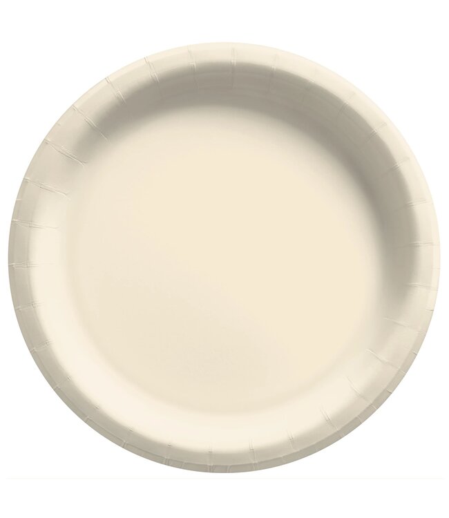 Amscan 20ct 9in Paper Plate Vanilla