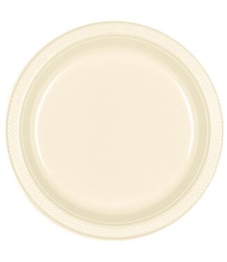 Vanilla 7in Plastic Plates - 20ct