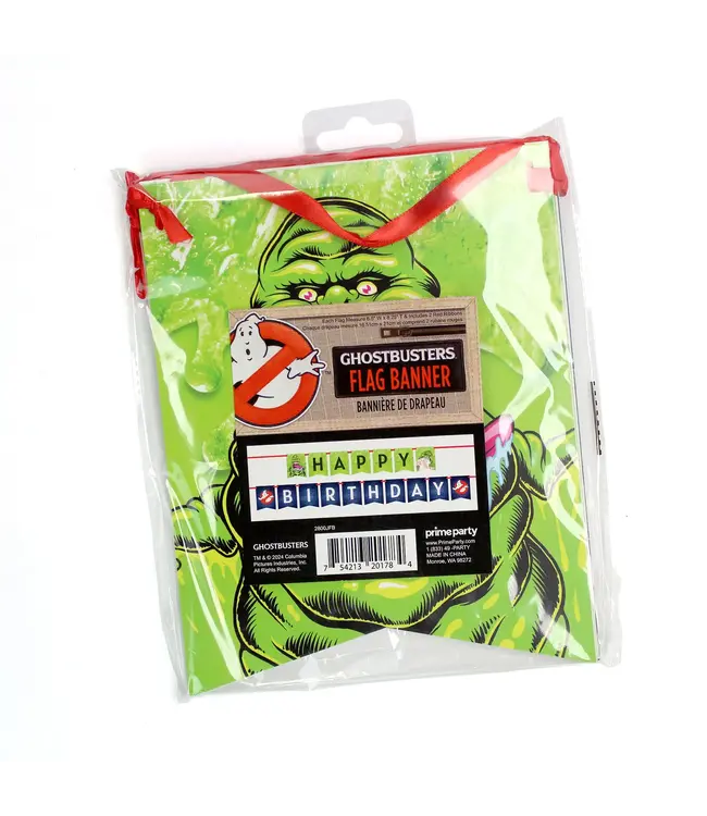 GHOST BUSTERS Ghostbusters Jointed Happy Birthday Banner