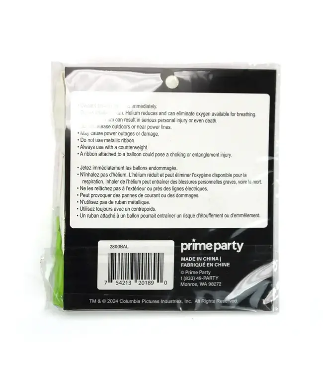 PRIME PARTY Ghostbuster Latex Balloons set of 12