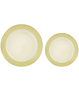 Multipack, Hot Stamped Plastic Border Plates - Vanilla