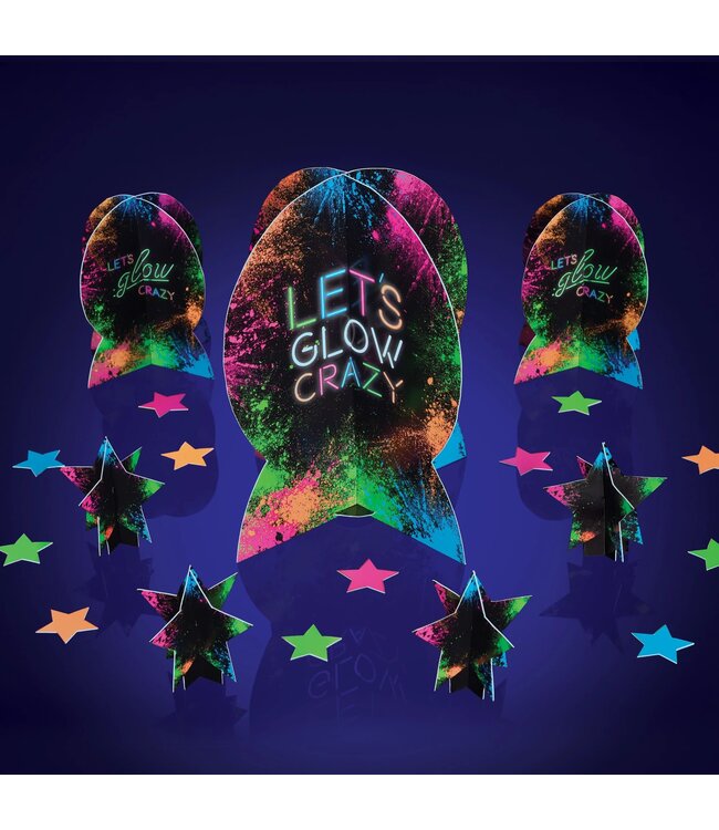 Amscan Let's Glow Crazy Centerpiece