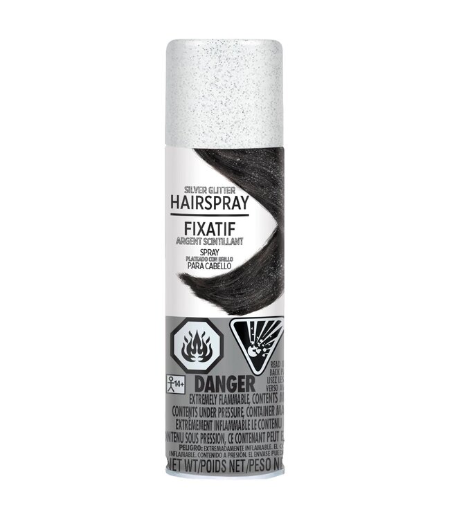 Silver Glitter Hair Spray