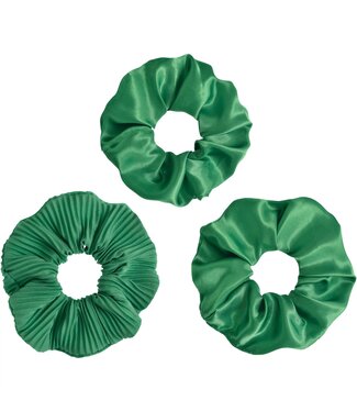 Amscan Scrunchies - Green-3ct