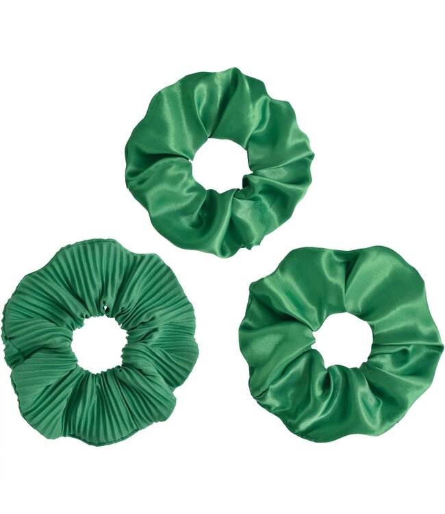 Amscan Scrunchies - Green-3ct