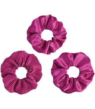 Amscan Scrunchies - Pink-3ct