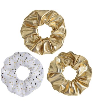 Amscan Scrunchies - Gold-3ct