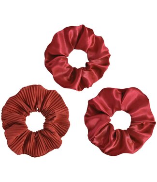 Amscan Scrunchies - Red-3ct