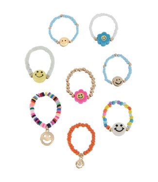 Amscan Stretchy Bead Rings-8ct