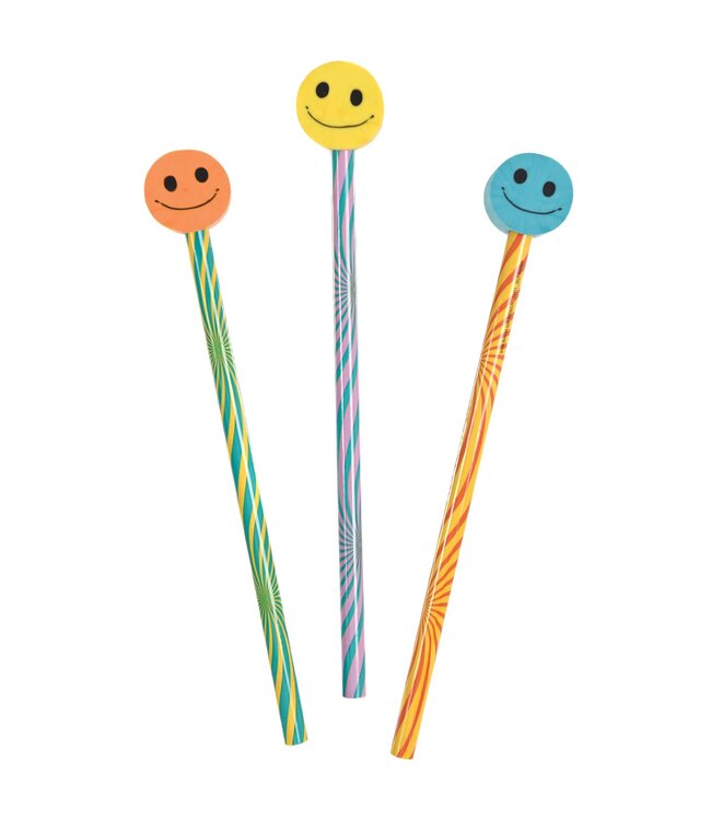 Amscan Pencils w/ Eraser Toppers-12ct