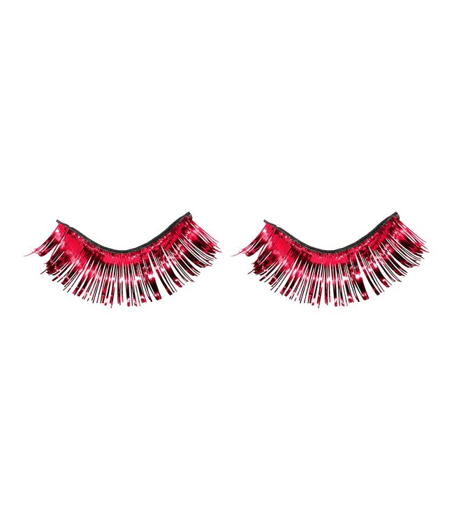 Red Tinsel Eyelashes