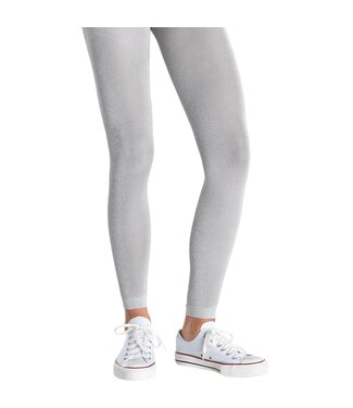 Silver Footless Tights