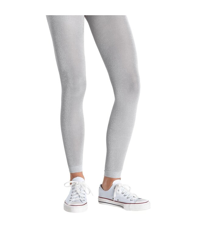 Silver Footless Tights