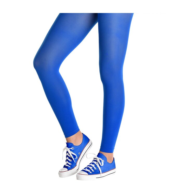 Blue Footless Tights