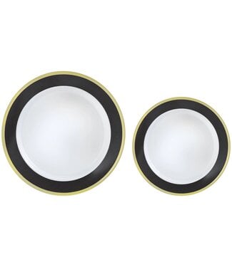 Multipack, Hot Stamped Plastic Border Plates - Jet Black