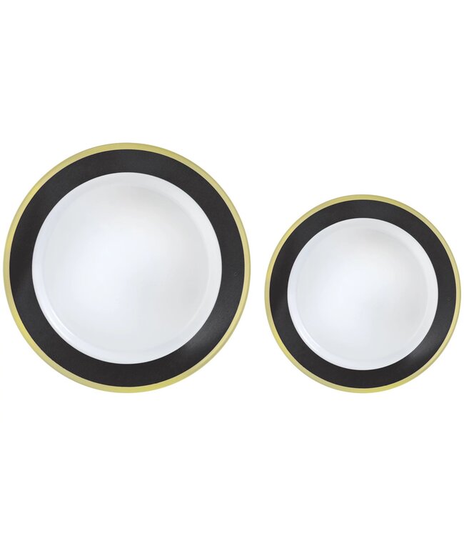 Multipack, Hot Stamped Plastic Border Plates - Jet Black