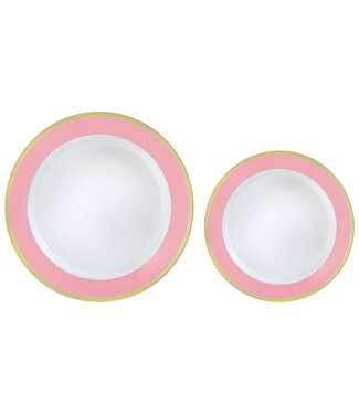 Multipack, Hot Stamped Plastic Border Plates - New Pink
