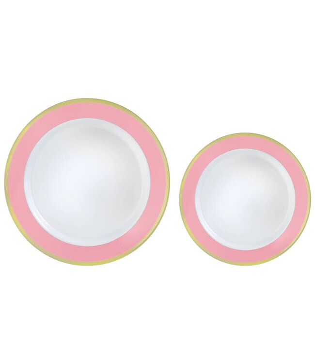 Multipack, Hot Stamped Plastic Border Plates - New Pink