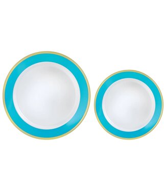 Multipack, Hot Stamped Plastic Border Plates - Caribbean