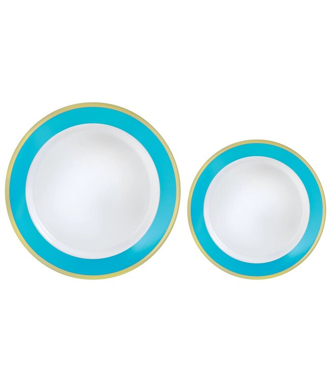 Multipack, Hot Stamped Plastic Border Plates - Caribbean