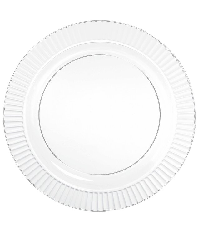 Clear Premium Plastic Round Plates, 10 1/4"