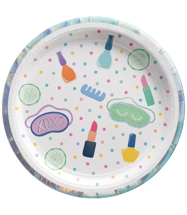 Amscan Spa Party 7" Plates