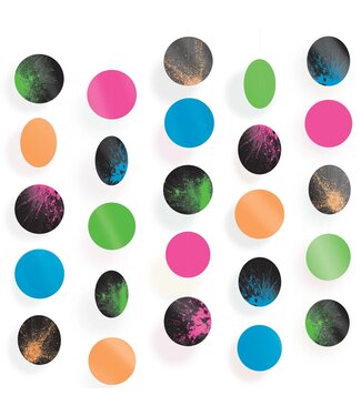 Amscan Let's Glow Crazy Circle Backdrop