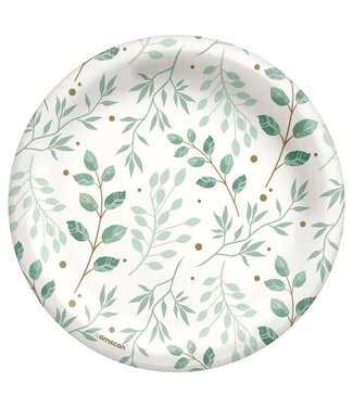 Amscan Simply Thankful 6 3/4" Round Plates