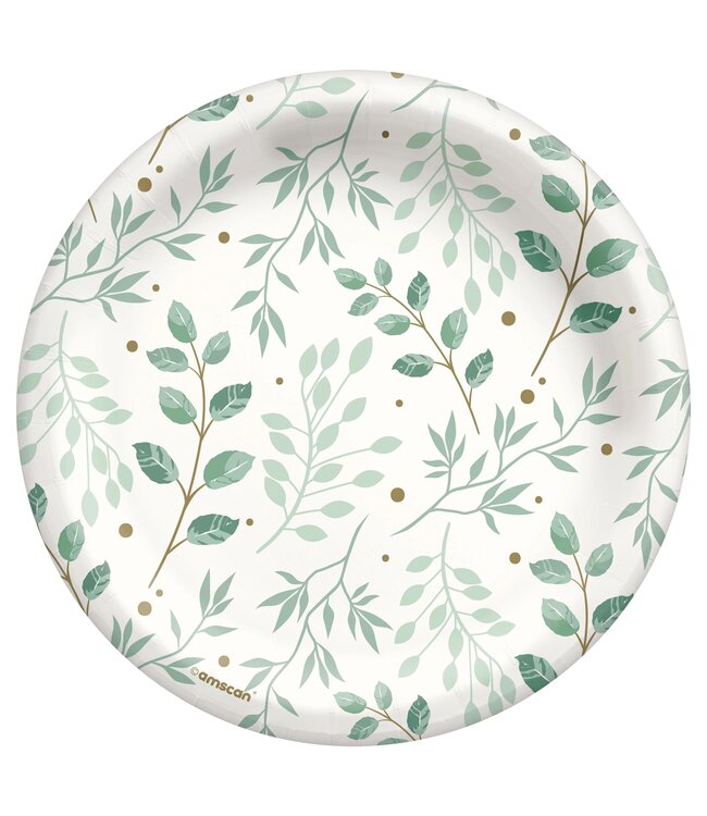 Amscan Simply Thankful 6 3/4" Round Plates