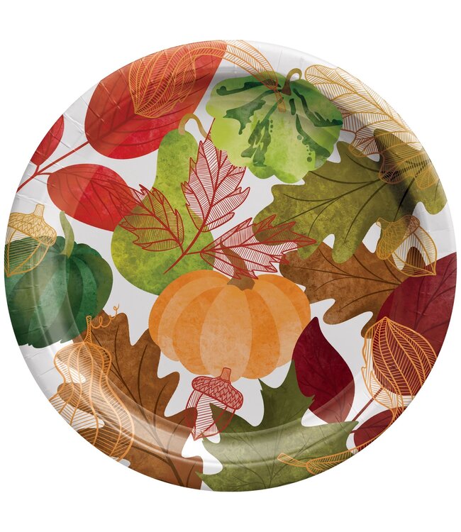 Amscan Changing Seasons 6 3/4" Round Plates