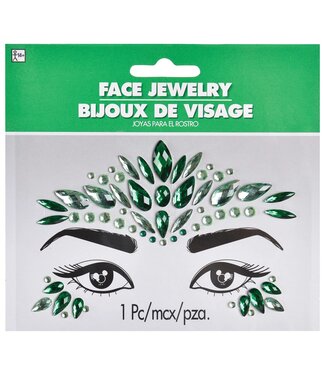 Face Jewels Green
