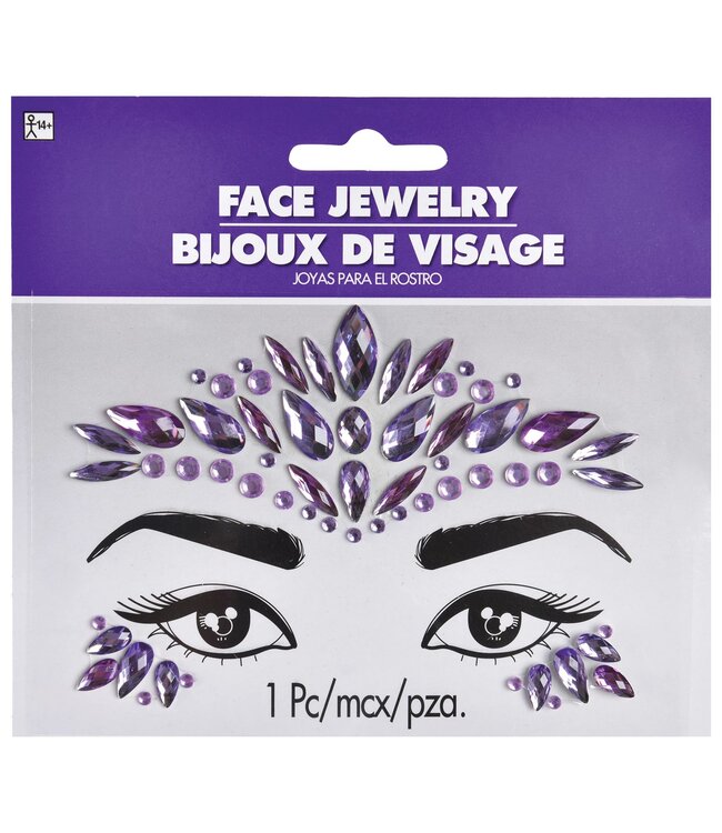 Face Jewels Purple