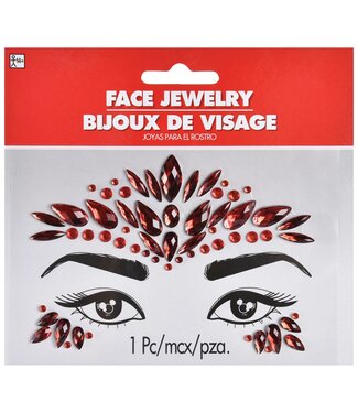 Face Jewels Red