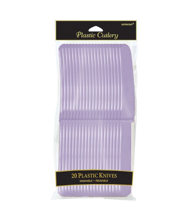 Plastic Knives, Mid Ct. - Lavender