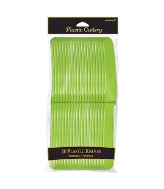 Plastic Knives, Mid Ct. - Kiwi