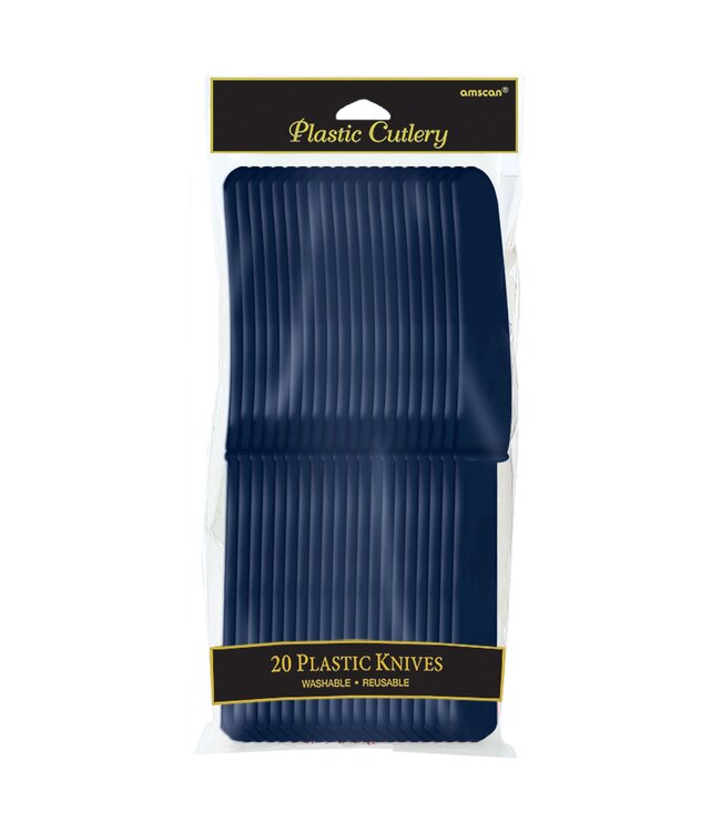 Plastic Knives, Mid Ct. - True Navy