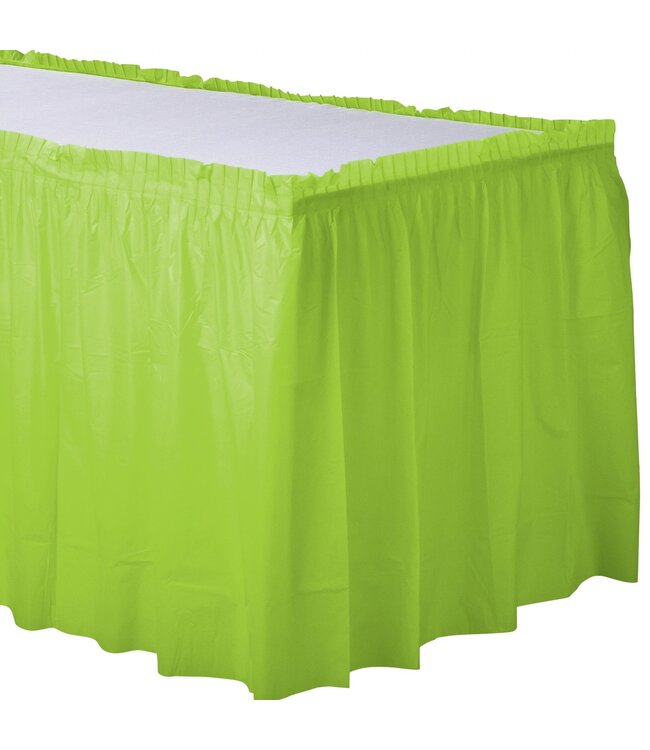 21' x 29" Plastic Table Skirt - Kiwi