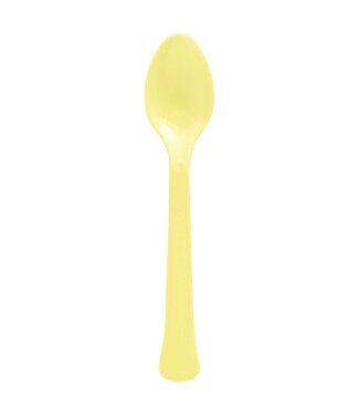Boxed, Heavy Weight Spoons, Mid Ct. - Light Yellow