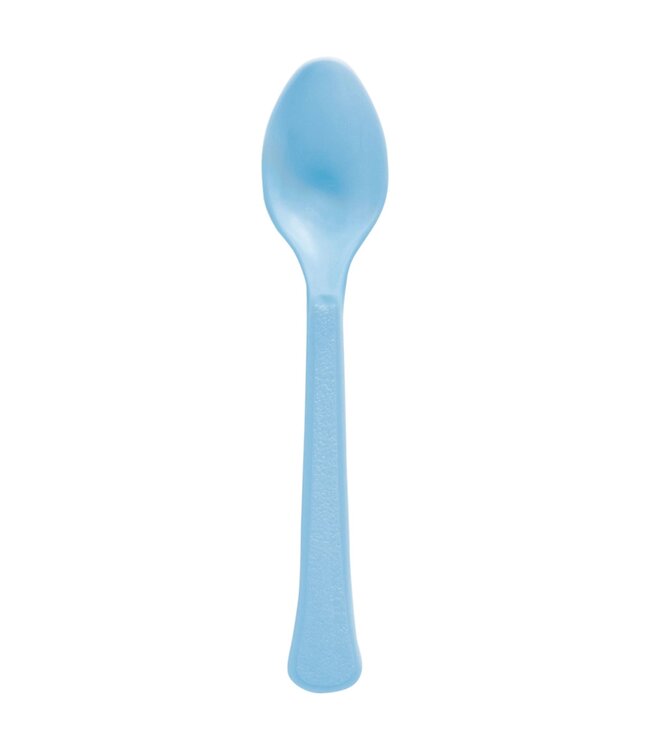 Boxed, Heavy Weight Spoons, Mid Ct. - Pastel Blue