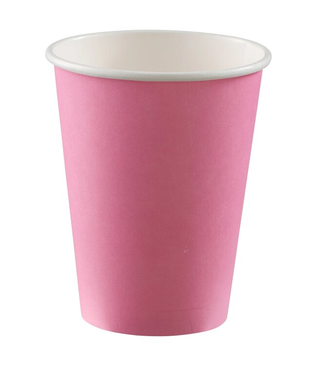 12 oz. Paper Cups, High Ct. - New Pink
