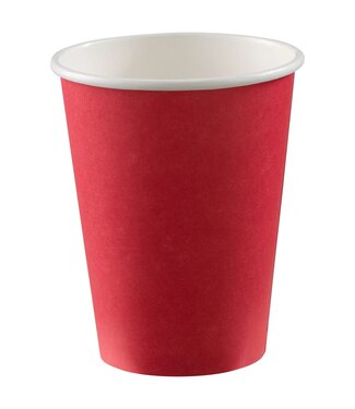 12 oz. Paper Cups, High Ct. - Apple Red
