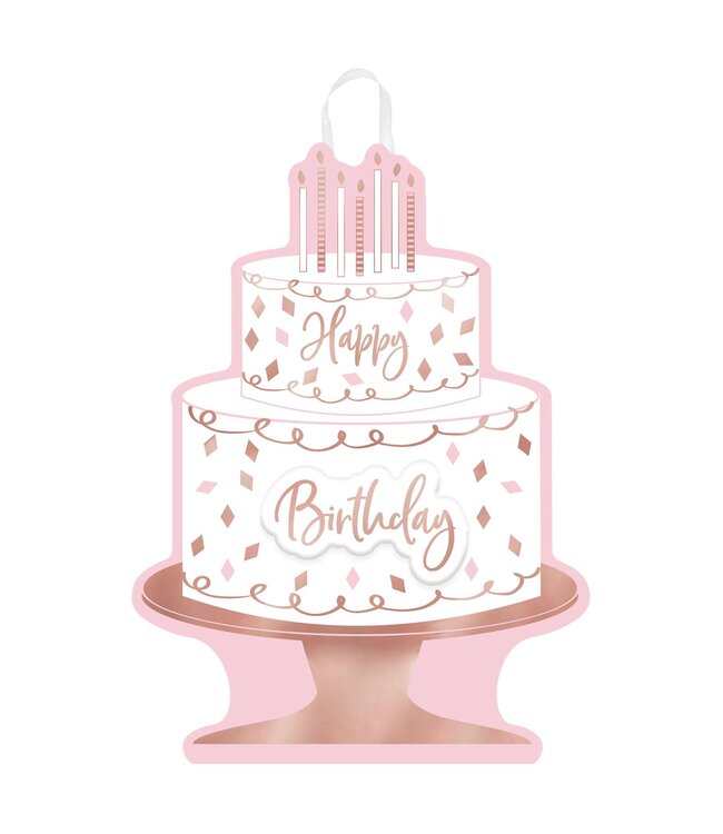Blush Birthday Cardboard Sign