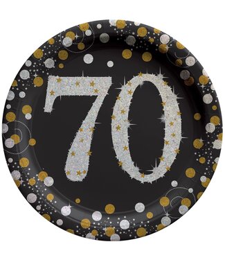 Sparkling Celebration 70 Round Plates, 7"